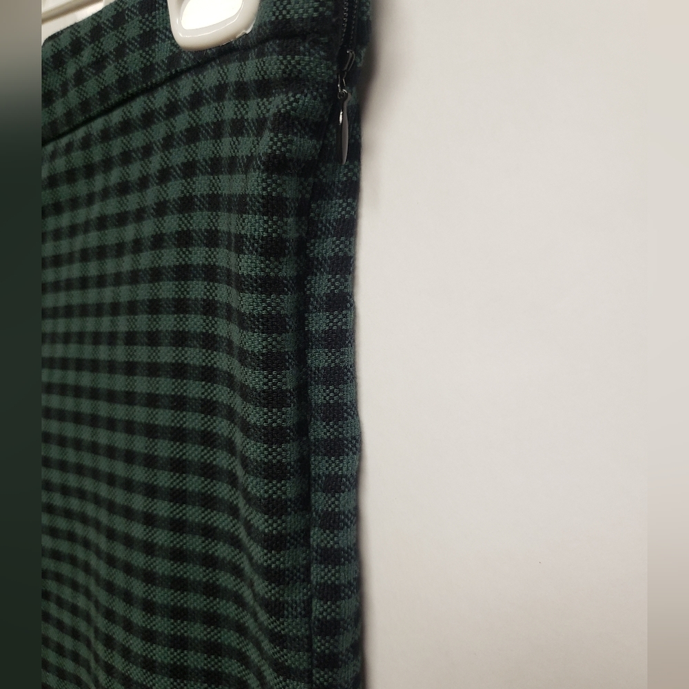 2/$20 Free People Green Plaid Pants size 4 - Picture 3 of 3